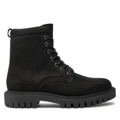 Trapery Tommy Hilfiger. Czarne śniegowce i trapery męskie Tommy Hilfiger, casualowe, bez zapięcia. Za 849.99 zł.
