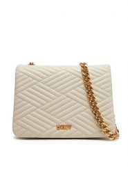 DKNY Torebka R44EKI06 Écru. Torebki do ręki damskie DKNY, bez wzorów, ze skóry, wizytowe, bez dodatków. Za 629.99 zł.