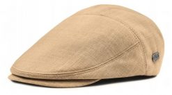 Lekki i Przewiewny Męski Kaszkiet (Len) - Pako Jeans - Beżowy. Brązowe czapki i kapelusze męskie Pako Jeans, bez wzorów, z jeansu. Za 55.00 zł.