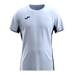 Koszulka tenisowa męska Joma Challenge. Niebieskie koszulki sportowe męskie Joma, na lato, l, bez wzorów, z elastanu, bez kołnierzyka, bez ramiączek, tenisowe. Za 127.60 zł.