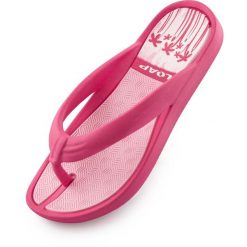 Damskie klapki Loap Phinea Pnk różowe. Czerwone klapki damskie LOOP, bez wzorów, bez obcasa. Za 132.99 zł.