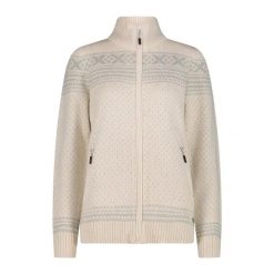 Damski sweter zapinany na zamek CMP. Białe kardigany damskie CMP, m, bez wzorów, z tkaniny, eleganckie. Za 372.50 zł.