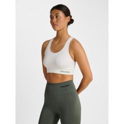 Stanik fitness cardio Hummel hmltif. Białe obuwie sportowe damskie Hummel, bez wzorów, na fitness i siłownię. Za 152.50 zł.