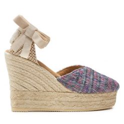 Espadryle Manebi. Czerwone klapki damskie Manebi, bez wzorów, bez obcasa, bez zapięcia. Za 559.99 zł.