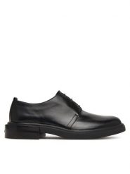 Calvin Klein Półbuty Cupped Postman Derby Laceup Lth HM0HM01996 Czarny. Czarne eleganckie półbuty Calvin Klein, ze skóry, wizytowe, bez zapięcia. Za 849.99 zł.