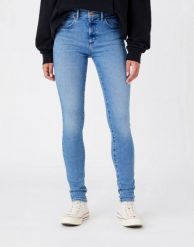 WRANGLER HIGH RISE SKINNY DAMSKIE SPODNIE JEANSOWE JEANSY RIVER W27H4741G 112145956. Jeansy damskie Wrangler. Za 239.99 zł.