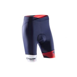 Spodenki na rower 900 TEAM damskie. Niebieskie szorty damskie B'TWIN. Za 149.99 zł.