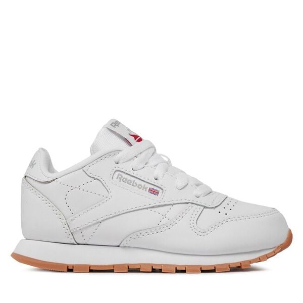 Sneakersy Reebok Classic. Białe półbuty dziewczęce Reebok Classic, bez wzorów, bez zapięcia. Za 180.99 zł.