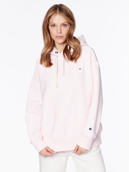 Champion Bluza 116237 Różowy Regular Fit. Czerwone bluzy damskie Champion, s, bez wzorów, z bawełny, bez kaptura. Za 219.99 zł.