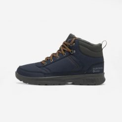 Second Life - Buty turystyczne męskie Quechua NH100 Mid - Stan Doskonały. Brązowe trekkingi męskie QUECHUA, na jesień, przed kolano, trekkingowe. Za 126.99 zł.