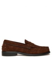Tommy Hilfiger Lordsy Classic Hilfiger Suede Loafer FM0FM05363 Brązowy. Brązowe mokasyny męskie Tommy Hilfiger, ze skóry. Za 419.99 zł.