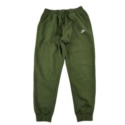 Męskie joggery w kolorze khaki. Zielone spodnie sportowe męskie Nike, l, bez wzorów, na fitness i siłownię. Za 127.76 zł.