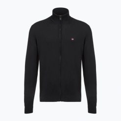 Sweter męski Napapijri Decatur 2.0 Fz. Czarne swetry przez głowę męskie Napapijri, na zimę, m, bez wzorów, bez kołnierzyka. Za 299.99 zł.