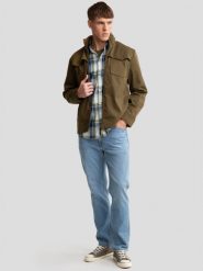 Kurtka męska przejściowa khaki Fabb 303. Zielone kurtki męskie Big Star, l, z aplikacjami, z jeansu, klasyczne, bez kaptura. W wyprzedaży za 119.99 zł.