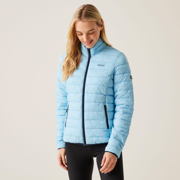 Kurtka turystyczna damska Marizion pikowana. Niebieskie kurtki damskie Regatta, bez wzorów, bez kaptura, outdoorowe. Za 169.99 zł.