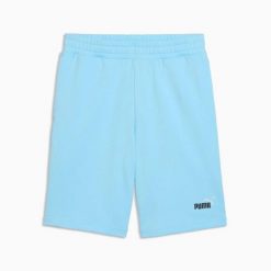 Spodenki męskie Puma ESS 2 COLOR NO.1 LOGO 10" TR niebieskie r XL. Niebieskie krótkie spodenki sportowe męskie Puma, m, bez wzorów, z bawełny. Za 108.13 zł.