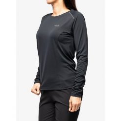 Bluza damska Rab Force LS Tee. Szare bluzy sportowe damskie RAB, xs, bez wzorów, bez kaptura, narciarskie. Za 182.99 zł.