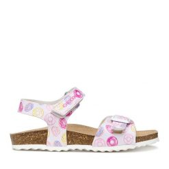 Sandały Geox. Czerwone sandały dziewczęce Geox, bez zapięcia. Za 199.99 zł.