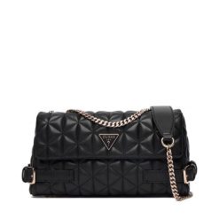 Torebka Guess. Czarne torebki do ręki damskie Guess, z aplikacjami, wizytowe, bez dodatków. Za 589.99 zł.