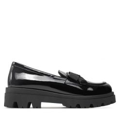 Loafersy TWINSET. Czarne mokasyny damskie Twinset. Za 619.99 zł.