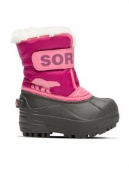 Sorel Śniegowce Snow Commander™ 2114102652 Różowy. Czerwone buty zimowe dziewczęce Sorel, z materiału, bez zapięcia. Za 239.99 zł.