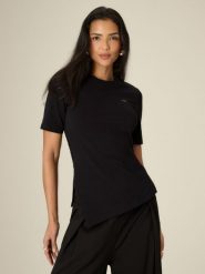 Жіночий t-shirt regular однотонний - чорний. T-shirty damskie 4f, xl, bez wzorów, bez kołnierzyka. Za 899.90 zł.