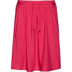 Spódnica z wiskozy z nadrukiem bonprix różowy hibiskus. Spódnice damskie marki bonprix. Za 37.99 zł.