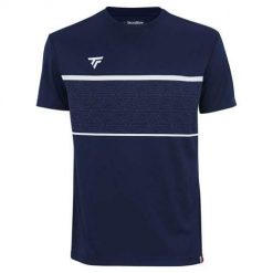 Koszulka treningowa męska Tecnifibre Team Tech Tee. Niebieskie koszulki sportowe męskie TECNIFIBRE, m, bez wzorów, bez kołnierzyka, bez ramiączek, tenisowe. Za 169.99 zł.