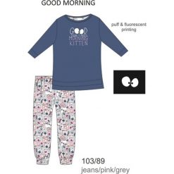 Piżama dziewczęca DR 103/89 Good morning Jeansowa r. 140. Szare bielizna dla chłopców Cornette, z jeansu. Za 61.67 zł.