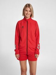 Damska kurtka zapinana na zamek Hummel hmlLEAD poly. Czerwone kurtki damskie Hummel, na wiosnę, xs, bez wzorów, z materiału, bez kaptura, na fitness i siłownię. Za 178.15 zł.