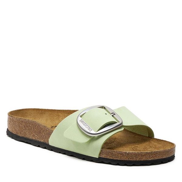 Klapki Birkenstock. Białe klapki damskie Birkenstock, bez wzorów, bez obcasa. Za 399.99 zł.