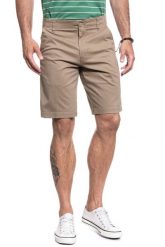 LEE COMFORT SHORT XM KHAKI L71ZPB08 112119599. Brązowe szorty męskie Lee, l, bez wzorów, z materiału. Za 169.99 zł.