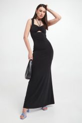 Sukienka maxi PATRIZIA PEPE. Sukienki damskie Patrizia Pepe, bez wzorów, bez kołnierzyka, bez ramiączek, maxi. W wyprzedaży za 1,419.73 zł.