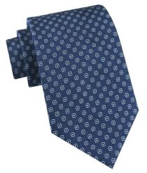 Jedwabny Krawat Męski - His Story - Ciemnoniebieski, Regularny Wzór. Niebieskie krawaty i muchy His Story, bez wzorów, z jedwabiu, eleganckie. Za 115.00 zł.