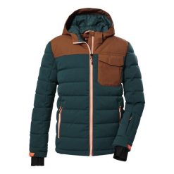 Kurtka chłopięca narciarska Killtec KSW 123 BYS SKI QLTD JCKT. Niebieskie buty zimowe chłopięce KILLTEC, na zimę, bez wzorów, sportowe, bez kaptura. Za 599.99 zł.