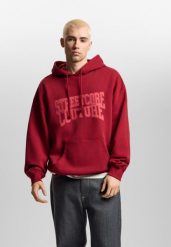 Bluza sportowa męska Prosto Street Couture z kapturem. Czerwone bluzy męskie Prosto., m, bez wzorów, z bawełny, z kapturem. Za 292.99 zł.
