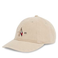 Czapka z daszkiem Tommy Hilfiger. Brązowe czapki i kapelusze męskie Tommy Hilfiger, bez wzorów. Za 139.99 zł.