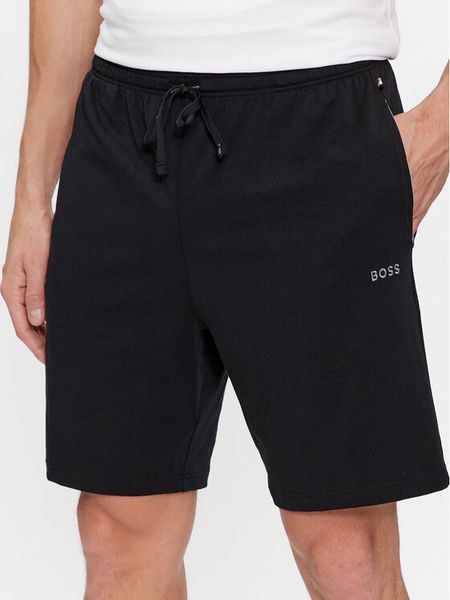 Boss Szorty sportowe Mix&Match 50515367 Czarny Regular Fit. Czarne krótkie spodenki sportowe męskie Boss, m, bez wzorów, z bawełny. Za 159.99 zł.