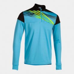 Bluza męska z kapturem Joma Elite IX, turkusowo-czarna, L. Czarne bluzy męskie Joma, l, bez wzorów, z elastanu, z kapturem. Za 203.99 zł.