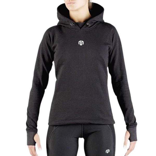 Bluza treningowa damska Morotai Comfy Performance. Czarne bluzy damskie MOROTAI, xl, bez wzorów, z materiału, z kapturem. Za 150.45 zł.