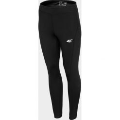 Legginsy treningowe damskie. Legginsy damskie 4f, bez wzorów, z dzianiny, na fitness i siłownię. Za 119.99 zł.