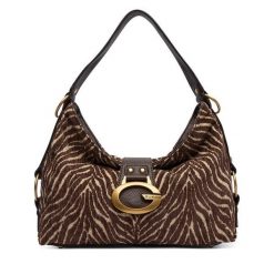 Torebka Guess. Brązowe torebki do ręki damskie Guess, z aplikacjami, klasyczne, bez dodatków. Za 674.99 zł.