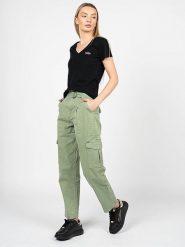 Pepe Jeans Spodnie "Aspen" | PL2115830 | Aspen | Kobieta | Zielony. Zielone jeansy damskie Pepe Jeans, z podwyższonym stanem. W wyprzedaży za 259.00 zł.