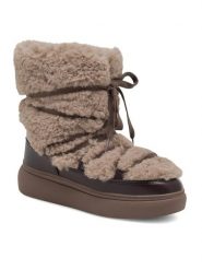 DeeZee Śniegowce LORRAINE N10386 Brązowy. Brązowe kozaki damskie DeeZee, z materiału. Za 99.99 zł.