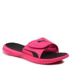 Klapki Puma. Szare klapki damskie Puma, bez wzorów, bez obcasa. Za 269.99 zł.