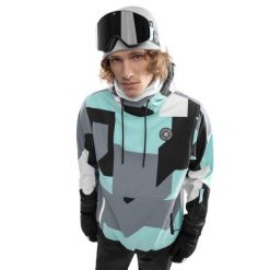 Kurtka snowboardowa męska W1 Ushuaia. Niebieskie kurtki snowboardowe męskie SIROKO, m, bez wzorów, z softshellu, bez kaptura, narciarskie. W wyprzedaży za 382.00 zł.