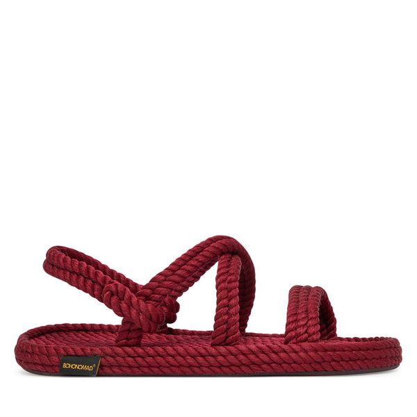 Sandały Bohonomad. Czerwone sandały damskie Bohonomad, bez wzorów, bez obcasa, na płaskiej podeszwie, bez zapięcia. Za 209.99 zł.