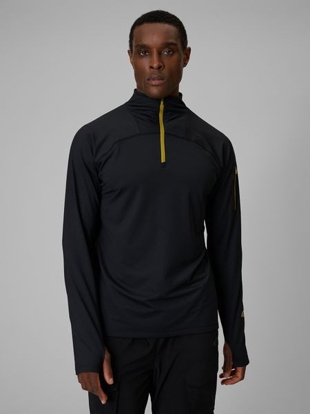 4F Bluza trekkingowa regular bez kaptura męska - czarna S. Czarne bluzy męskie 4f, l, bez wzorów, bez kaptura. Za 179.99 zł.