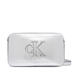 Torebka Calvin Klein. Szare listonoszki damskie Calvin Klein, bez wzorów, bez dodatków. Za 329.99 zł.