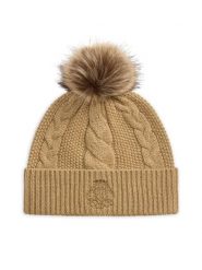 LAUREN RALPH LAUREN Czapka 454P23548001 Brązowy jasny. Brązowe czapki i kapelusze damskie Lauren Ralph Lauren, na zimę, bez wzorów, z poliesteru. Za 419.99 zł.